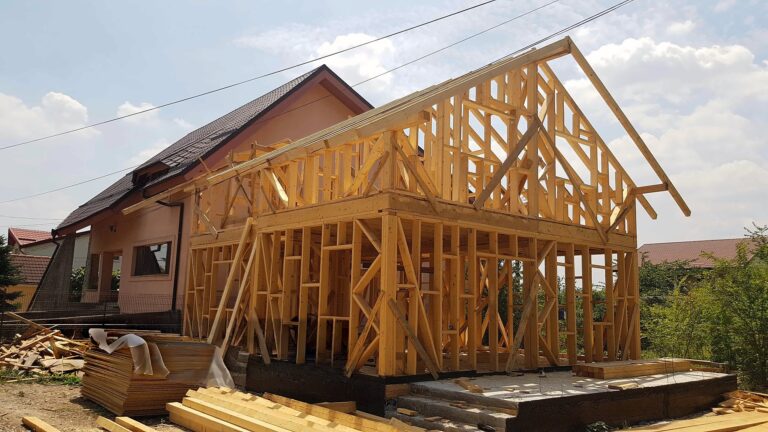 Structura casa din lemn
