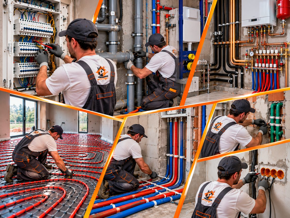 Instalații electrice, sanitare și termice: tablou electric, țevi, încălzire în pardoseală și centrală, București